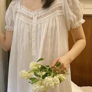 VIntage Christian Dior White Night Gown